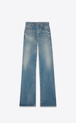 YSL 70's Jeans Blau | 40219-FJIO