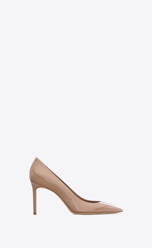 YSL Anja Pumps In Lack Leder Dunkelrosa | 20857-KASV