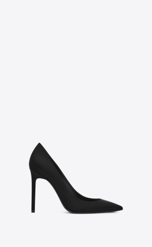 YSL Anja Pumps In Leder Schwarz | 85971-REKT