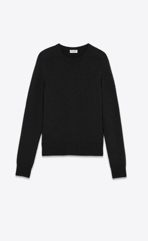 YSL Cashmere Pullover Schwarz | 25968-JWDL