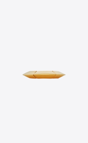 YSL Dimensional Elastic Bangle In Metal Gold | 05469-TENR