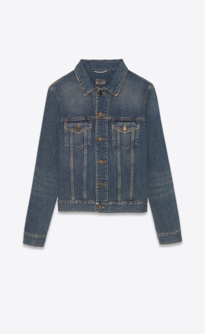 YSL Fitted Jacket Dunkelblau | 94586-ISHV