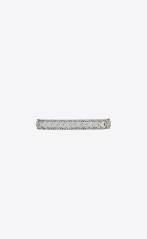 YSL Frieze Articulated Bracelet In Metal Palladium | 24379-FVWK