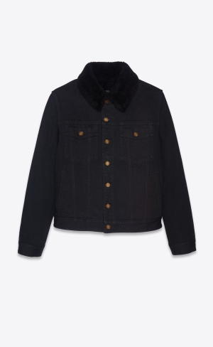 YSL Jacket With Shearling Schwarz | 92810-JDVY