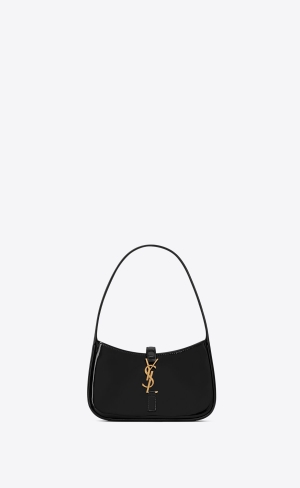 YSL Le 5 À 7 Mini In Shiny Leder Schwarz | 21493-WOZD