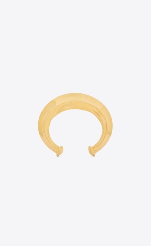 YSL Moon Cuff In Metal Gold | 14659-GDYU