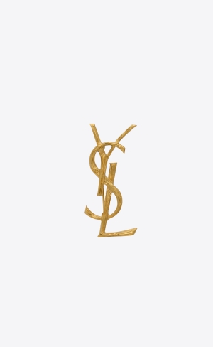 YSL Opyum Brooch In Metal Hellgold | 32945-ETMH