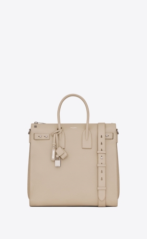 YSL Sac De Jour North/South In Grained Leder Hellblau | 29543-YLNF