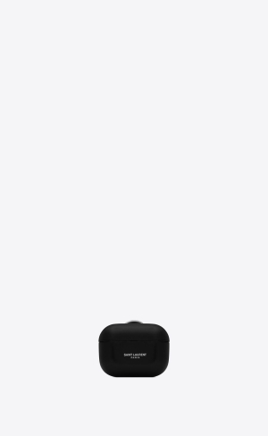 YSL Saint Laurent Paris Airpods Pro Case Cover In Smooth Leder Schwarz | 62180-QRAD