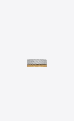 YSL Tandem Ring In Metal Gold | 87239-NPVU